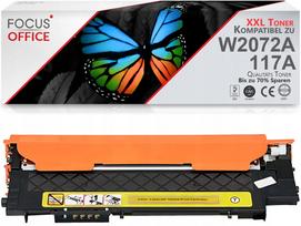 Didelės išeigos geltonas toneris HP 117A W2072A, tinkamas Color Laser 150a/150nw, MFP 178nw/179fnw spausdintuvams