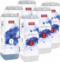 Skysti skalbikliai Miele TwinDos 1 ir 2 Aqua Universal, 6 vnt., 8,4 l, 150 skalbimų