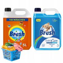 Skystas skalbiklis BRESH 5 l ir skalavimo priemonė 5 l, 350 skalbimų