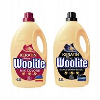 Skystas skalbiklis WOOLITE Keratin Therapy juodų ir spalvotų skalbiniams, 2 x 4,5 l, 75 skalbimų
