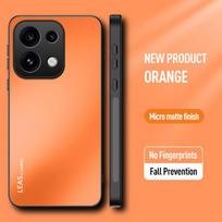 EUCAGR For OPPO Reno 16 AG Matinis Minkštas TPU+PC Matinis Galinis Dangtelis For OPPO Reno 16 Pro Reno16Pro Telefonų Dėklai OPPO Reno 16 oranžinė