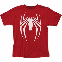 Žmogaus-voro vaizdo žaidimo logotipas T-shirt Vyriškas Licencijuotas Marvel Superherojus Keršytojai Raudonas L white
