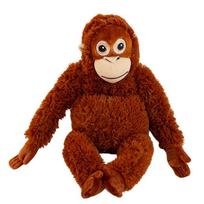30/60cm PUNCH Draugas Orangutangas Beždžionės Lėlė Ruda Zoologijos Sodo Gyvūnas Purus Animacinis Pliušinis Miego Draugas Dovana 30cm doll brown