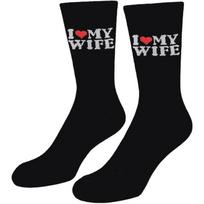 I Love My Girlfriend Socks for Him – Romantic Gift for Valentine's, Christmas & Anniversary Universal Size gray