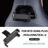 Universali automobilio laikiklio galinei sėdynei BYD Song Plus Sealion 6 Seal U ATTO 3 (2023–2025 m) - Planšetinio kompiuterio ir telefono laikiklis 1pcs juoda