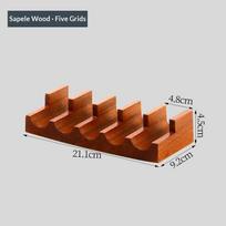 U-Shaped Walnut Sushi Rack Japanese Style Thickened Sushi Stand Smooth Texture Sushi Boat Food Display Rack Food Display A24