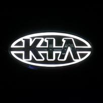 3D LED apšviečiama KIA automobilio emblema ženklelis Galinės bagažinės lipdukas Logotipas Kia Picanto Cerato Sportage Ceed Rio K2 K5 K3 Sorento Stinger xwgln00 balta