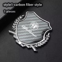 For Alfa Romeo 159 156 147 Mito Giulia Giulietta Car Side Modification Sign Triangular Metal Sticke Accessories BX2 gray