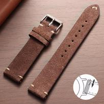 Suede Minkštos Odos Laikrodžio Dirželis 16mm 18mm 20mm 22mm 14mm Huawei Watch Gt3/4 Senoviniam Rankų Darbo Laikrodžio Dirželiui Greito Atleidimo Apyrankė 14mm tamsiai ruda spalva
