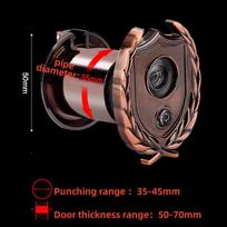 220 Degree Door Viewer HD lens Wide Angle Peephole Security Hidden Door Adjustable Anti-peep Lens For Furniture Hardware Tools