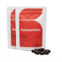Astaksantinas 12 mg su MCT aliejumi, gautas iš mikroalgų, 120 minkštų kapsulių 2pack