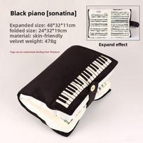 Creative Piano Book Music Score Pillow, Cute Soft and Skin Friendly Velvet Cushion, Best Friend Couple Birthday Gift, Home Decor As shown gray