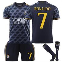 Real Madrid Išvykos juoda Nr. 7 Nr. 5 Džersis Vaikų Suaugusiųjų Sportinė Apranga Vyriškos ir Moteriškos Futbolo Uniformos 22