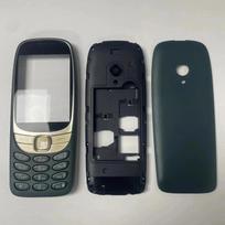 Pilnas korpusas Nokia 6310 4G dviejų SIM kortelių korpusas baterijos dangtelis korpuso dėklas angliškas klaviatūros keitimas žalia