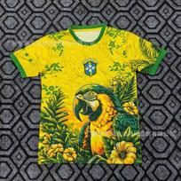 Brazilijos Nacionalinės Komandos Futbolo Marškinėliai '' Pasaulio Taurės Stiliaus Vyrams Moterims Unisex Gerbėjo Marškinėliai Kvėpuojantis Medvilnės Mišinys Sportinė Apranga Small