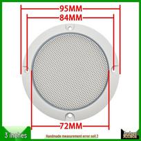 Baltos metalinės tinklinės garsiakalbių ragelių apsaugos: 2, 3, 4, 5, 6.5, 8, 10 Colių white