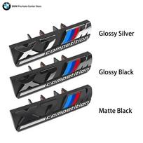 3D automobilio priekinių grotelių emblema X1 X2 X3 X4 X5 X6 X7 M competition E83 F39 F10 F30 G11 E46 E90 Dekoratyviniai priedai BMW automobilio stiliui Glossy Black black