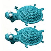 Yarn Coaster Kit DIY Crochet Lizard Kit, Handmade Knitting Animal Crafts, Decor Decorative Drink Mug Coffee Cup Mat for Adults, Beginner Table B