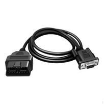 OBD2 į DB9 RS232 adapterio laidas, diagnostikos prailginimas, duomenų nuskaitymas įprastas 1to4 Black DB9 to OBD2 black