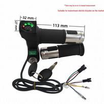 Four-Light Electric Scooter Throttle Grip with Lock & Horn Display. Model 1