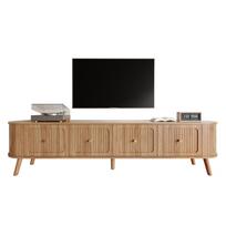 Modern TV Cabinet, TV Stand, TV Panel, Low TV Stand. Four Cabinet Doors, Golden Handles, Wooden Legs, Unique Design. 180 x 38 x 47 cm (L x W x H) 180 x 38 x 47 cm