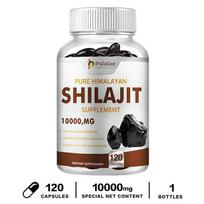 Pslalae Pure Himalayan Shilajit Supplement 1000mg 120 Veg Capsules - Fulvic Acid, Mineral Support, Daily Wellness 120*1