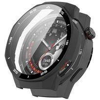 Visi viename vandeniui atsparus TPU dėklas su grūdintu stiklu, skirtas Huawei Watch GT6 Pro / GT7 Pro (46 mm) Huawei Watch GT6 Pro juoda