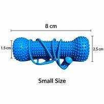 Prevents Tooth Decay Dual-Action Canine Dental Prop Dog Toothbrushing Toy  Pet Oral Care Small blue