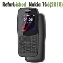 Atnaujintas Nokia Original Nokia 106(2018 m) Dvi SIM korteles palaikantis mobilusis telefonas su 2 SIM kortelėmis No charger juoda