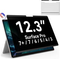 Magnetinė privatumo ekrano apsauga, skirta „Microsoft Surface Pro 7+/7/6/5/4/3-12.3 In Reusable Surface Pro 7“ ekrano apsauga „Surface Pro“ 8 9 10 11 12.3 Inch Privacy Screen black