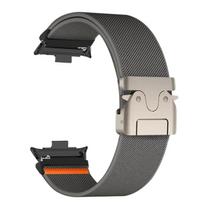 Naujas nailono kilpos dirželis „Redmi Watch 5“ 4 metalinė sagtis, skirta „XIAOMI Mi Band 9Pro 8Pro“ reguliuojama sportinė apyrankė juoda/pilka