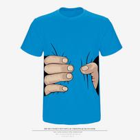 Cartoon Hand Grip 3D Printed Short Sleeve T-shirt Mock T-shirt Men's T-shirt 6XL beige