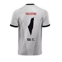 Madingi Palestinos vėliavos futbolo marškinėliai Vasariniai kasdieniai 3D spausdinti vyriški sportiniai marškinėliai Laisvi O formos kaklu Greitai džiūstantys kvėpuojantys marškinėliai Viršūnės M white
