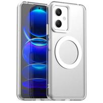 Dėklas Poco X5 5G, Dėklas Poco X5 X6 X7 Pro 5G, Permatomas saldainių spalvos matinis magnetinis smūgiams atsparus apsauginis buferis For Poco X6 5G balta