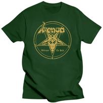MeClothing VENOM Metalinė juosta Welcome To Hell Albumo logotipas Vyriški juodi marškinėliai Dydis S-3XL Unisex Vyrai Moterys Viršutiniai drabužiai TEE Marškinėlis S beige