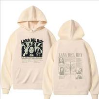 Lana Del Rey Mados Spausdintas Hip Hop Hoodie Vyrams Ruduo Žiema Moterims Laisvalaikio Derliaus Ilgomis Rankovėmis Vilnos Megztinis Džemperiai S beige