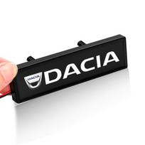 Automobilio dekoratyvinis LED apšvietimas Priekinio gaubto grotelių emblema Ženklelis Dekoracija Renault Dacia Megane 2 3 Duster Koleos Logan Clio Laguna Sandero Dacia black