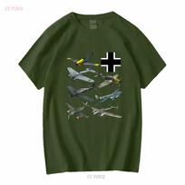 Antrojo pasaulinio karo vokiečių naikintuvai Ju 87 Stuka Bf 109 Me 262 Fw190 Marškinėliai S 4XL vintage Skalbti Šiek tiek grafinis Unisex mada vyrams XL gray