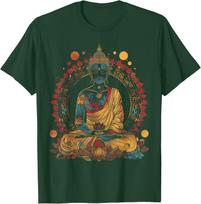 Budos Tatuiruotė Zen Grafinis Marškinėlis Vyrams Medvilninis Dvasinis Meditacijos Joga Marškinėlis M brown