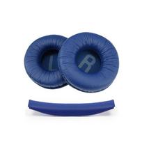 Patogios ausinių pagalvėlės su galvos juosta, skirtos JBL T520BT T510BT T500BT T450BT ausinių priedams Blue-Set