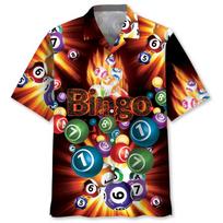 Visas spaudinys Vyriški retro Bingo žaidimo Havajų marškiniai Naujiena vasarai Trumpomis rankovėmis su sagomis Paplūdimio palaidinė Laisvalaikio vyriški Aloha marškiniai Viršutiniai drabužiai 5XL black