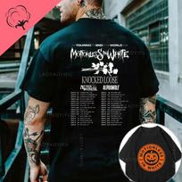 Motionless in White Tematikos 100% Medvilnės Vasariniai Vėsūs Madingi Harajuku Marškinėliai Vyrams Vidurinio Piršto T-shirt Metalinis Roko Trumpomis Rankovėmis T-shirt M gray