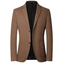 Rudens Vyriški Švarkai Kostiumai Striukės Business Casual Kostiumas Vilnoniai Paltai Aukštos Kokybės Vyriški Slim Fit Švarkai Striukės Švarkai Paltai 4XL kava