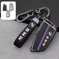 Karštas 2025 m. Anglies Pluošto Automobilio Raktų Dangtelio Korpusas BMW X1 X3 X5 X6 X7 1 3 5 6 7 Serijoms G20 G30 G11 F15 F16 G01 G02 F48 Apsauginis Priedas gray
