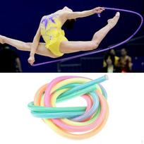 Ritminės gimnastikos šokdynė 118 colių Profesionali meno treniruočių šuoliams 1 cm skersmens, skirta Macaron Colors beige