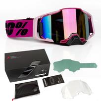 Visureigių motociklų vairavimo akiniai, motociklo visureigių apsauginiai nuo dulkių akiniai, sportiniai vėjui atsparūs slidinėjimo akiniai Pink-black framed pink le