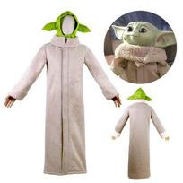 Naujas Amerikietiškas TV serialas „Mandalorietis“ Kūdikis Yoda Cosplay Kostiumas Saint Weida Helovino Cosplay Scenos Kostiumas Baby Yoda (Clothes + Hat) 140 gray