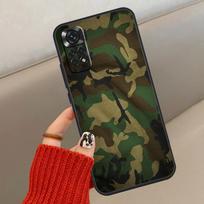 Karinis kamufliažinis dėklas, skirtas Xiaomi Redmi Note 14 13 12 11 10 15 Pro Plus Dangtelis, skirtas Redmi 15 15C 12C 10C 13C 14C Redmi 15C 5G gray