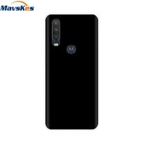 Mobile Phone Bag Case For Moto One Action Case Soft TPU Silicone Back Cover For Motorola Moto One Vision OneAction Cases Shell Moto One black