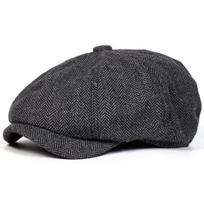 Unisex retro herringbono kepurės-beretės vyrams, britų dailininkų kepurės, pavasarinės ir rudeninės beretės, hiphopo beretės armijos žalia spalva
